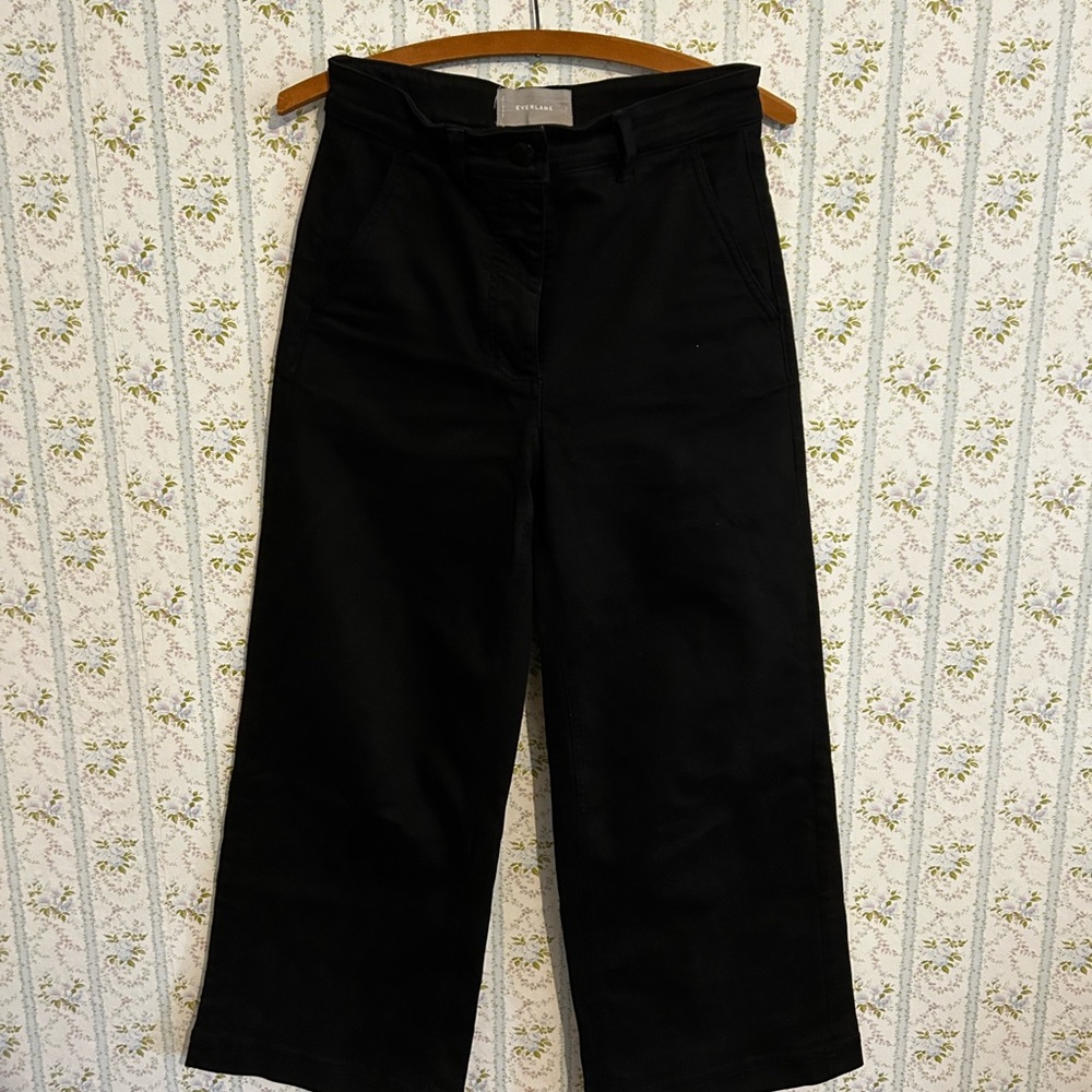 Black Wide-Leg Pants